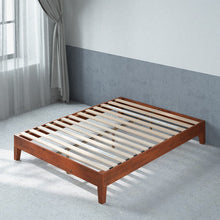 Load image into Gallery viewer, Zinus 12&quot; Deluxe Wood Platform Bed Cherry (Base)-foundation-Zinus Singapore
