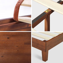Load image into Gallery viewer, Zinus 12&quot; Deluxe Wood Platform Bed Cherry (Base)-foundation-Zinus Singapore
