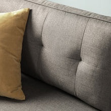 Load image into Gallery viewer, Zinus Sayan Traditional Fabric Upholstered Sofa Grey 3 Seater
