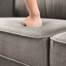 Load image into Gallery viewer, Zinus Sayan Traditional Fabric Upholstered Sofa Grey 3 Seater
