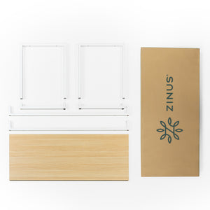 Zinus Modern Studio Collection Soho Dining Table- WHITE-Table-Zinus Singapore