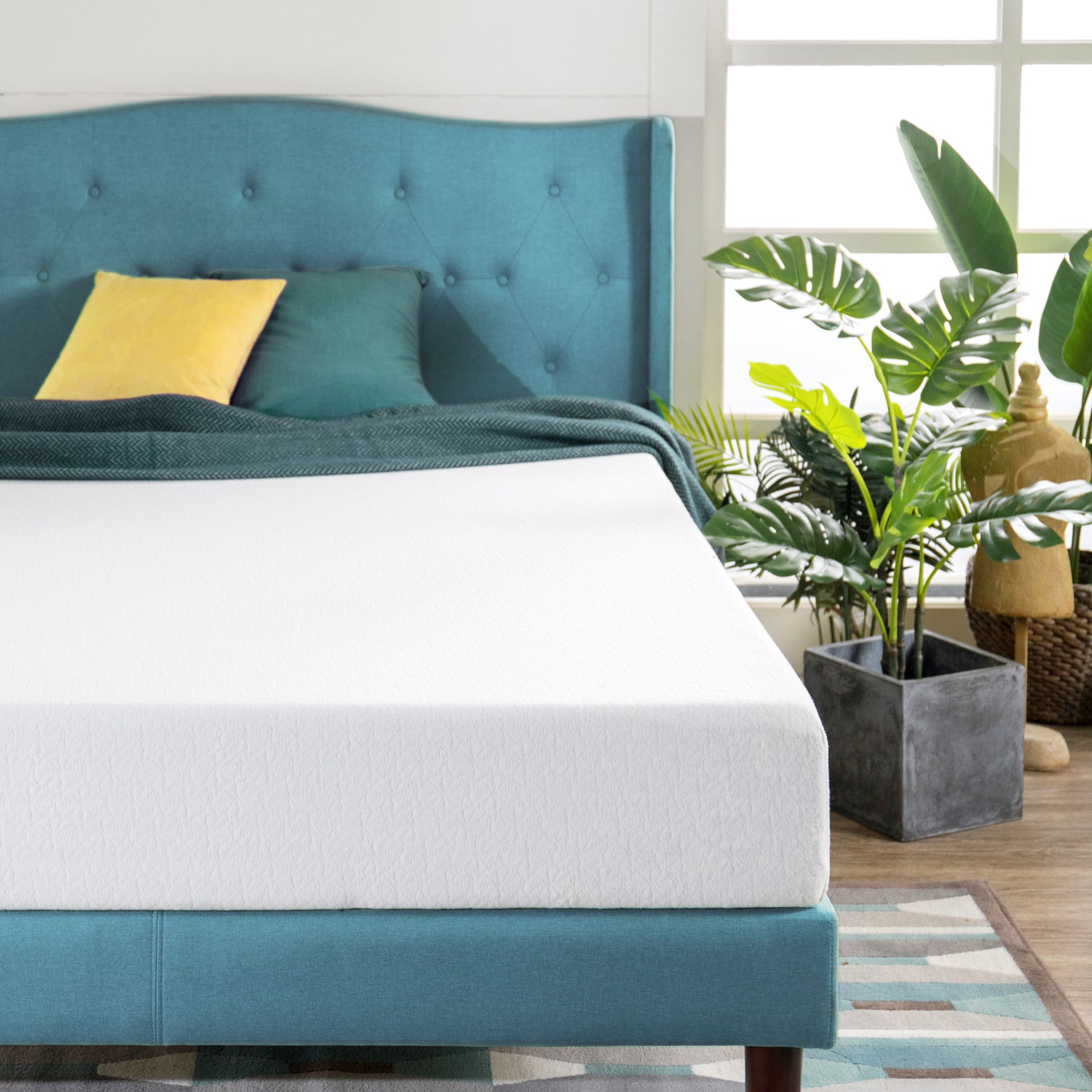 Zinus 10 inch green tea memory foam mattress deals