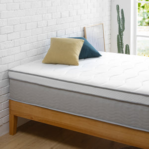 Zinus 30cm Euro Top Latex Hybrid ‘Cool’ Spring Mattress with Encasement (12”)