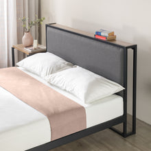 Load image into Gallery viewer, Zinus® Christina Upholstered Platform Bed with Headboard Shelf-Bedframes-Zinus Singapore
