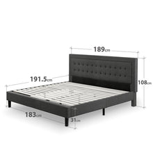 Load image into Gallery viewer, Zinus Dachelle Upholstered Platform Bed Frame-Bedframes-Zinus Singapore
