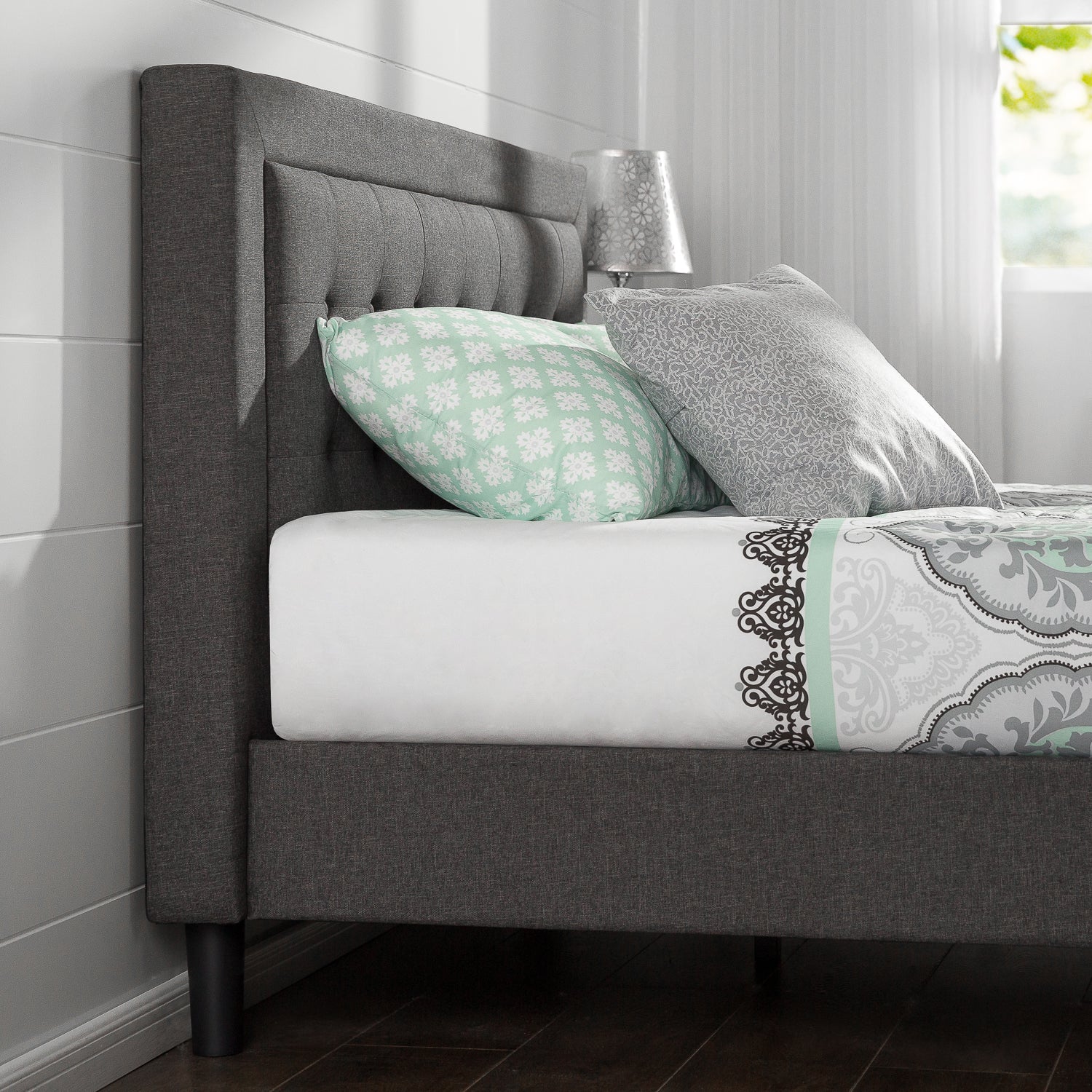 Zinus Dachelle Upholstered Platform Bed Frame-Bedframes-Zinus Singapore