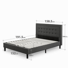 Load image into Gallery viewer, Zinus Dachelle Upholstered Platform Bed Frame-Bedframes-Zinus Singapore
