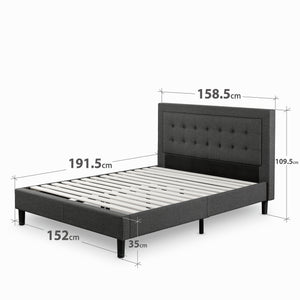 Zinus Dachelle Upholstered Platform Bed Frame-Bedframes-Zinus Singapore