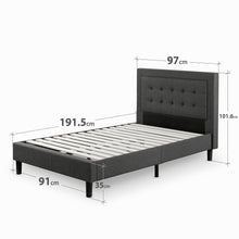 Load image into Gallery viewer, Zinus Dachelle Upholstered Platform Bed Frame-Bedframes-Zinus Singapore
