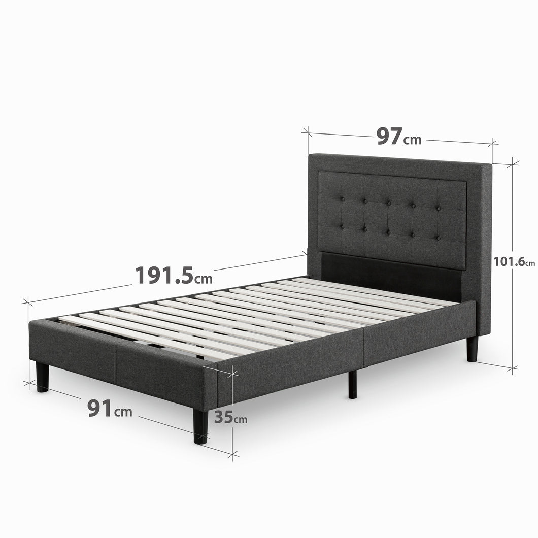 Zinus Dachelle Upholstered Platform Bed Frame-Bedframes-Zinus Singapore