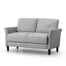 Load image into Gallery viewer, Zinus Jackie Classic Upholstered Love Seat (Soft Grey Weave) (2 Seaters)-sofa-Zinus Singapore
