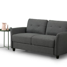 Load image into Gallery viewer, Zinus Ricardo Upholstered Love Seat (Dark Grey) (2 Seaters)-sofa-Zinus Singapore
