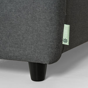Zinus Ricardo Upholstered Love Seat (Dark Grey) (2 Seaters)-sofa-Zinus Singapore