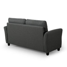 Load image into Gallery viewer, Zinus Ricardo Upholstered Love Seat (Dark Grey) (2 Seaters)-sofa-Zinus Singapore
