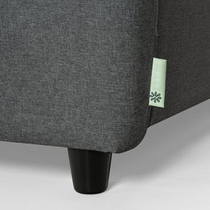 Zinus Ricardo Upholstered Sofa (Dark Grey) (3 Seaters)-sofa-Zinus Singapore