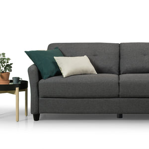 Zinus Ricardo Upholstered Sofa (Dark Grey) (3 Seaters)-sofa-Zinus Singapore