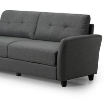 Load image into Gallery viewer, Zinus Ricardo Upholstered Sofa (Dark Grey) (3 Seaters)-sofa-Zinus Singapore
