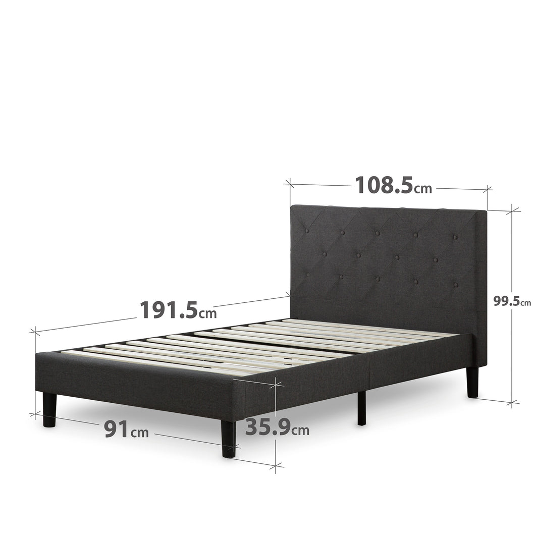 Zinus Shalini Upholstered Platform Bed Frame-Bedframes-Zinus Singapore