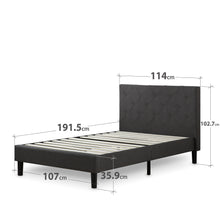 Load image into Gallery viewer, Zinus Shalini Upholstered Platform Bed Frame-Bedframes-Zinus Singapore
