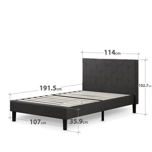 Zinus Shalini Upholstered Platform Bed Frame-Bedframes-Zinus Singapore
