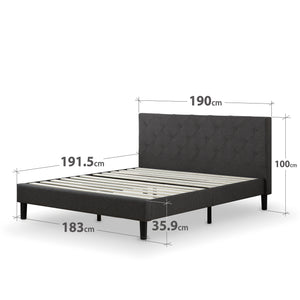 Zinus Shalini Upholstered Platform Bed Frame-Bedframes-Zinus Singapore