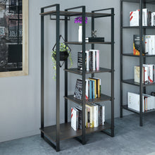 Load image into Gallery viewer, Zinus Brock Etagere Bookcase with Hanging Storage
