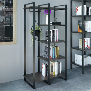 (Discon) Zinus Brock Etagere Bookcase with Hanging Storage