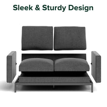Load image into Gallery viewer, Zinus Logan 2 Seater Dark Grey
