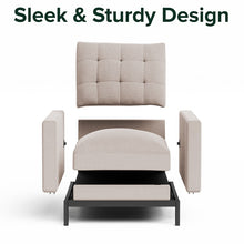 Load image into Gallery viewer, Zinus Thompson Arm Chair Beige
