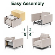 Load image into Gallery viewer, Zinus Thompson Arm Chair Beige
