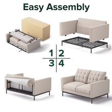 Load image into Gallery viewer, Zinus Thompson 2 Seater Sofa Beige
