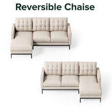 Load image into Gallery viewer, Zinus Thompson 2 Seater with Chaise Sofa (L-Shaped) Beige
