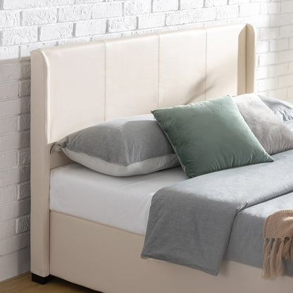 Zinus Santosa Upholstered Gas Lift Storage Bed
